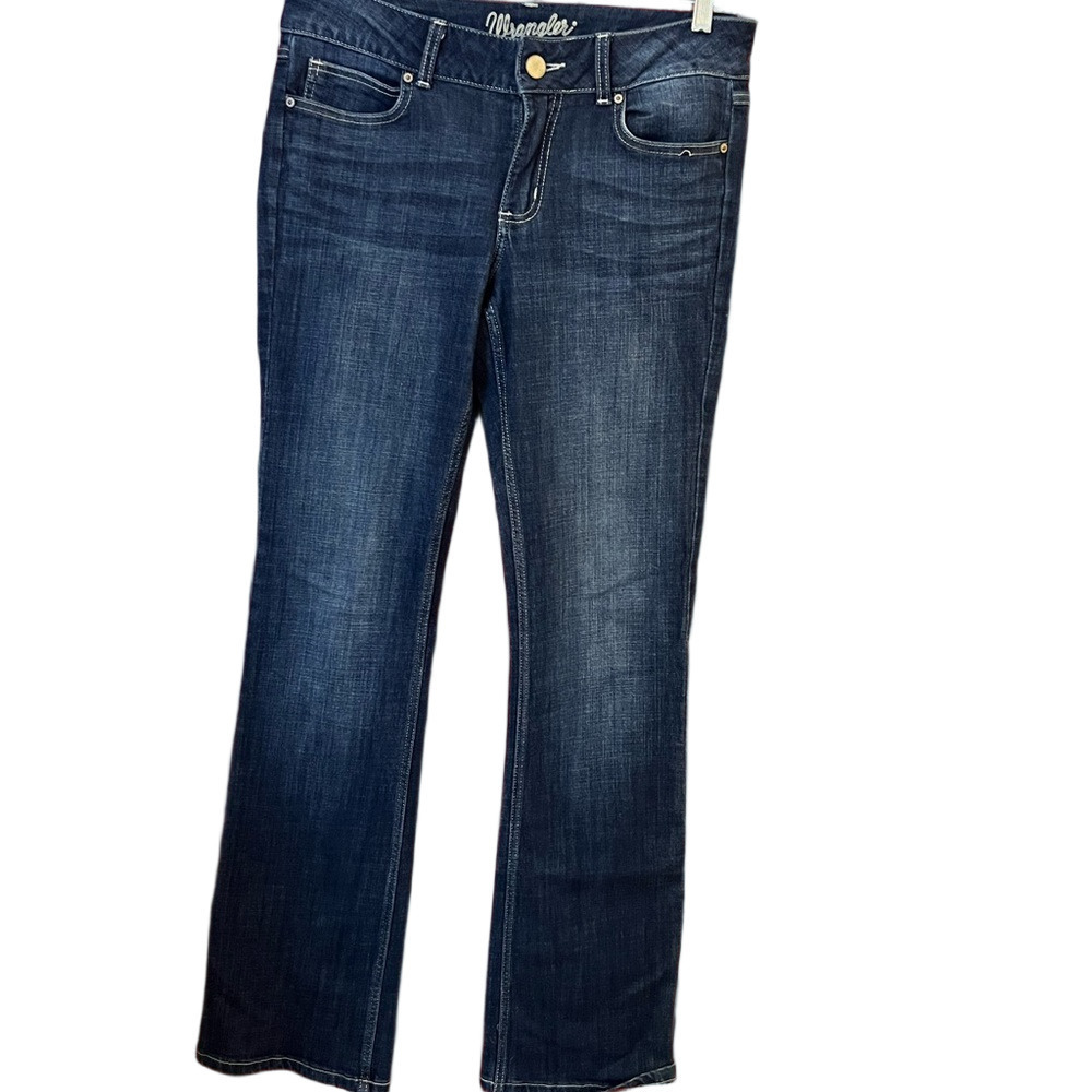 Wrangler Women's Dark Blue Boot Cut Jeans 34x36